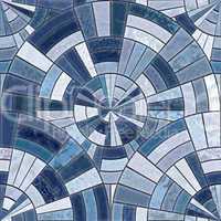 Radial mosaic tiles.  Seamless Textures