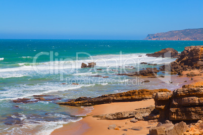 Atlantic coast in Portugal