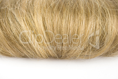 Blonde hair isolated