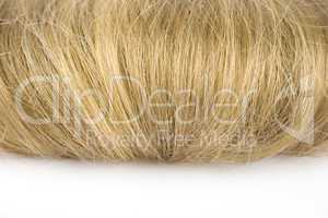 Blonde hair isolated