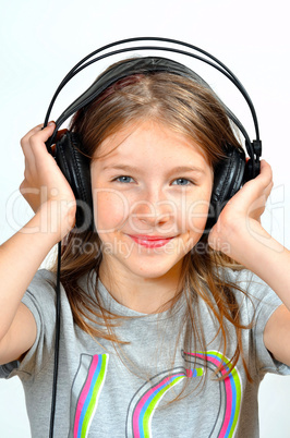 Mädchen Musik hören