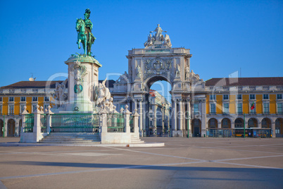 Portugal, Commerce Square in Lisbon