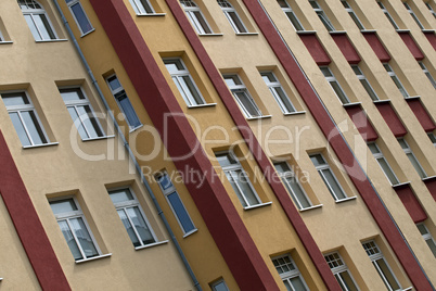 Hausfassade in Kiel, Deutschland