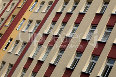 Hausfassade in Kiel, Deutschland