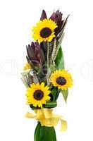 Bouquet of sunflowers