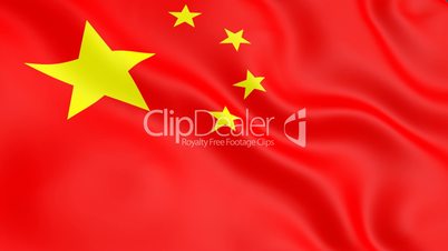 Chinese flag   moving