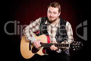 man with a guitar