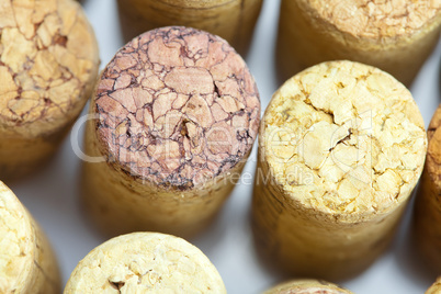background of the mountains  of wine corks