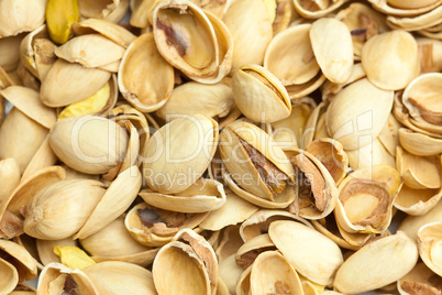 background from the shell of pistachio nuts