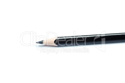 black pencil isolated on white