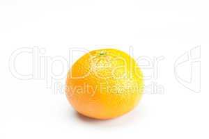 a big orange tangerine isolated on white