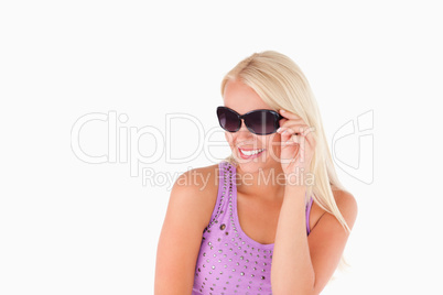 Cute woman with sunglasses