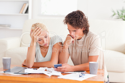 Calculating couple being despaired