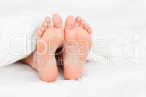 Close up of feminine feet