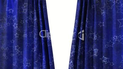 Curtain opening blue HD
