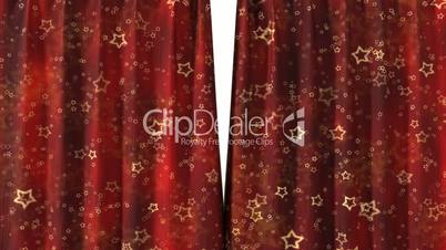 Curtain opening red HD