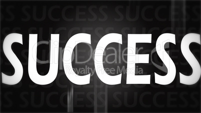 Creative image of black success concept