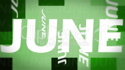 Creative image of June concept