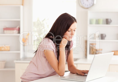 Woman working with laptop