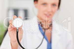 Female doctor with stethoscope