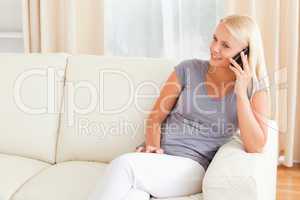 Beautiful woman on the phone