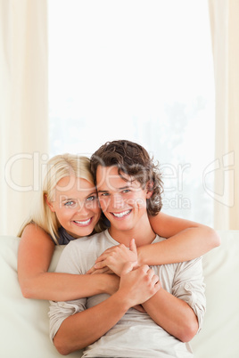Portrait of a beautiful couple embracing each other Portrait of a beautiful couple embracing each other