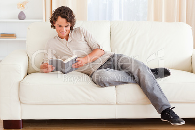 Man reading a book