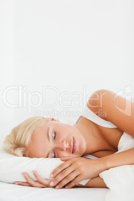 Portrait of a woman sleeping