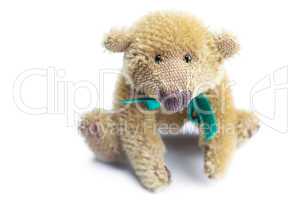 Teddy Bear with bow isolated on white