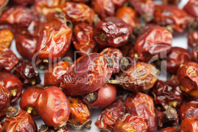 background from the dried berries rose hips