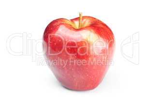 beautiful mellow  juicy apple isolated on white