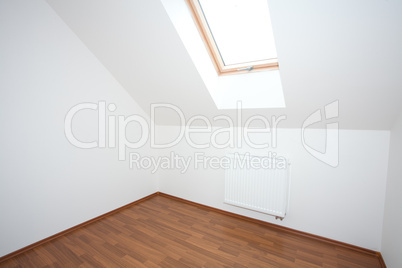 clean white room  interior of a country cottage