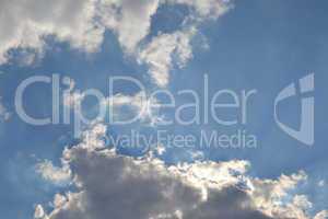 blue sky with cloud closeup