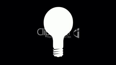 Rotation of 3D Bulb.energy,light,lightbulb,idea,electricity,image,power,lamp,electric,