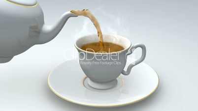 Pouring Hot Coffee (loop)