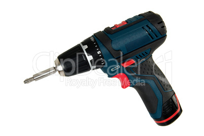 Cordless power tools, isolated on a white background
