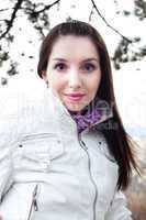 portrait of a beautiful young woman in Prague