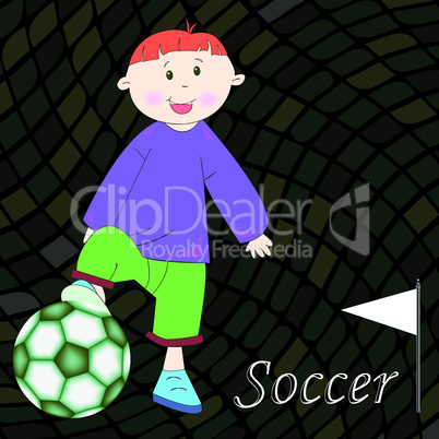 soccer player background