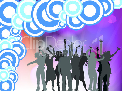 people disco background