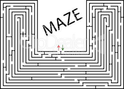 maze against white