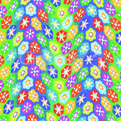 flowers abstract pattern