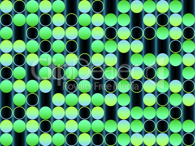 bubbles green background