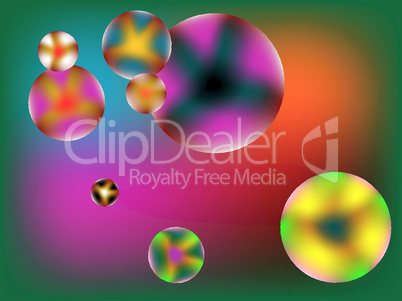 stylized bubbles