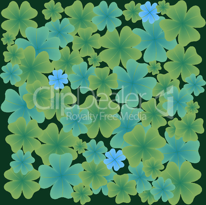 shamrock leaves pattern