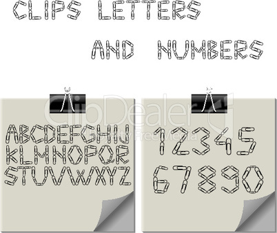 paper clips alphabet