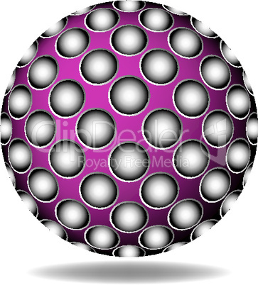 purple abstract sphere