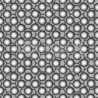 metallic circles pattern