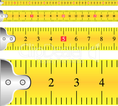 measuring tape focus vector