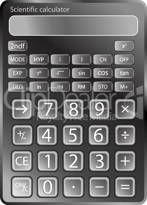 calculator against white