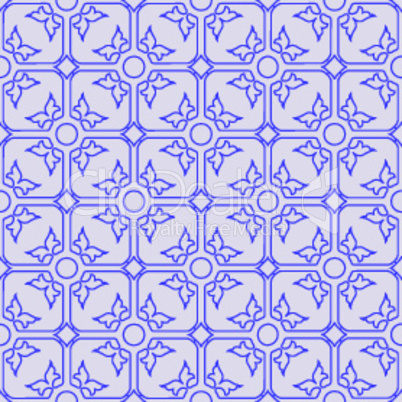 floral seamless blue pattern